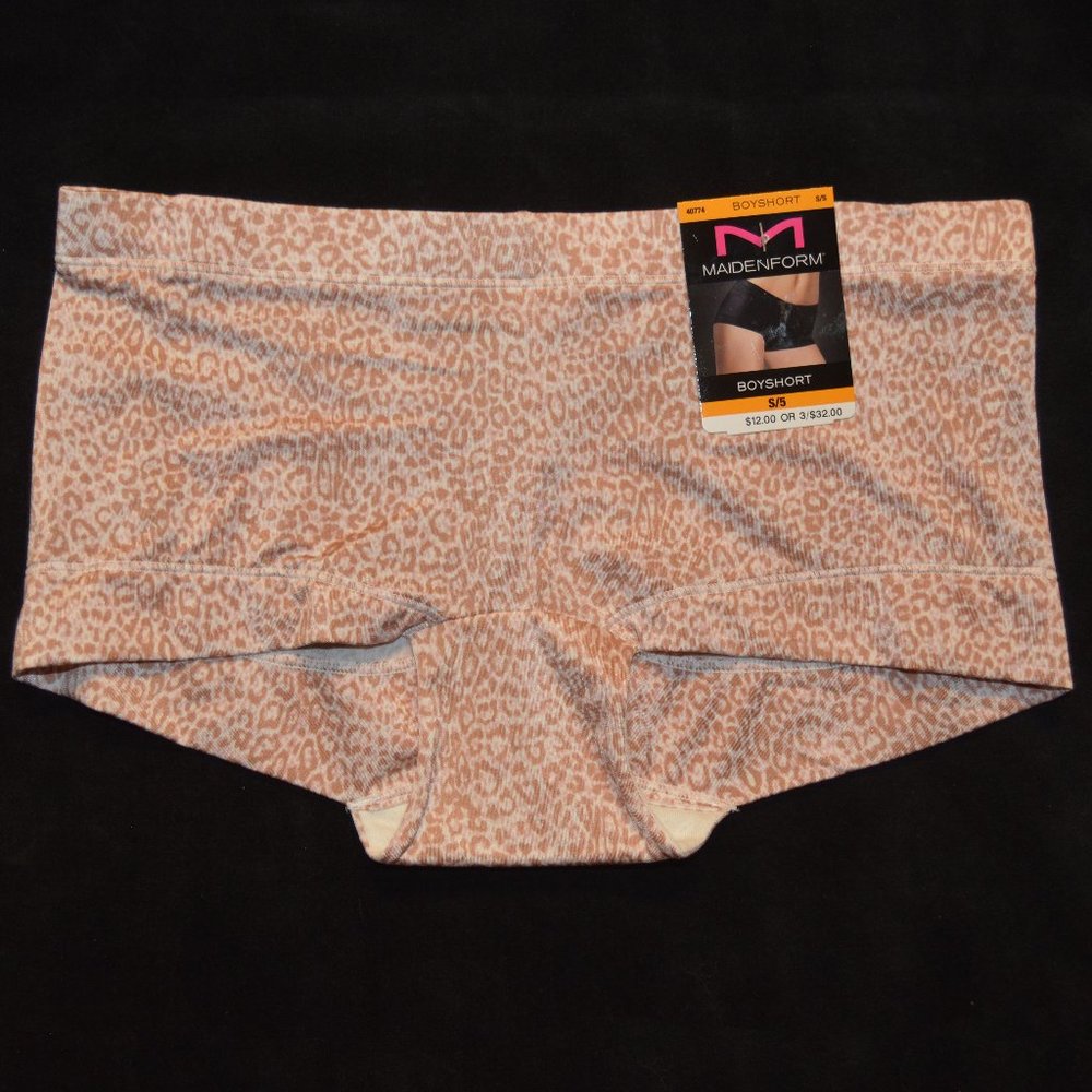Maidenform NWT Leopard Dream Boyshort 40774 5 6